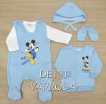 Disney Mickey 5 részes vékony pamut baba szett