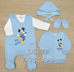 Disney Mickey 5 részes vékony pamut baba szett
