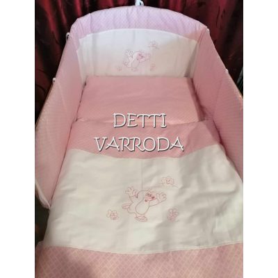 Vakondos - Hímzett gyermekágynemű garnitúra 5 részes