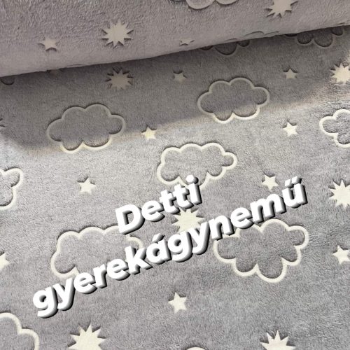 Szegett wellsoft takaró - Felhős Fluoreszkáló 