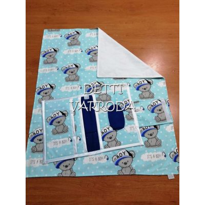   Pelenkázó neszesszer vízhatlan pelenkázó alátéttel - Boy maci