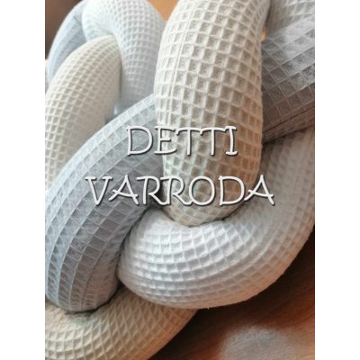   Fonott rácsvédő Waffle Tricolor - Ezüst szürke 50 - Világos drapp 3 - Fehér 1- 180 cm