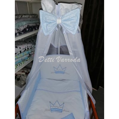   Kis herceg csillagos - Hímzett gyermekágynemű garnitúra 6 részes