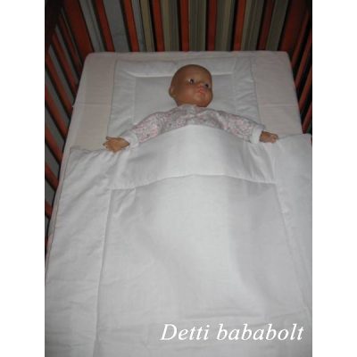 Fehér - Babaágynemű garnitúra 2 részes