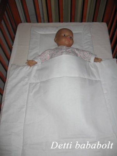 Fehér - Babaágynemű garnitúra 2 részes