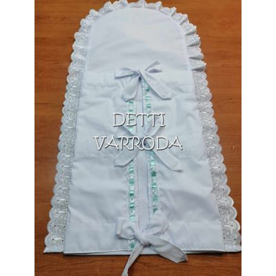 Pólyahuzat - 1794 Madeira csipkés - Zöld szalagos