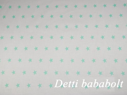 Csillagos (Fehér alapon türkizzöld csillagok)