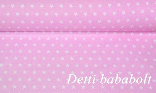 Csillagos (Rózsaszín alapon fehér csillagok)