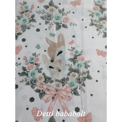 Őzikék virág koszorúban