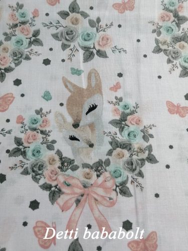 Őzikék virág koszorúban