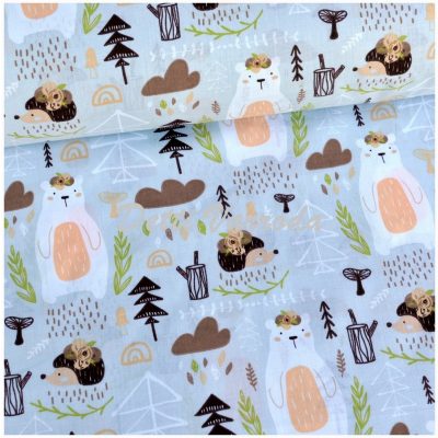 Maci sünivel az erdőben - barna