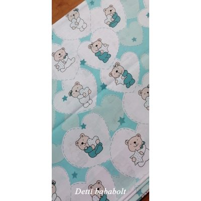 Macik szívben - türkiz