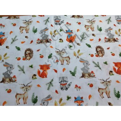 Erdei állatkák sapkában és sálban