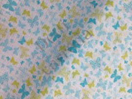Pillangók - kék/sárga - Mintás textilpelenka