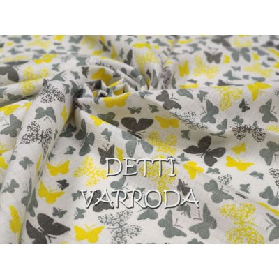 Pillangók - sárga szürke - Textilpelenka vagy Kifogó