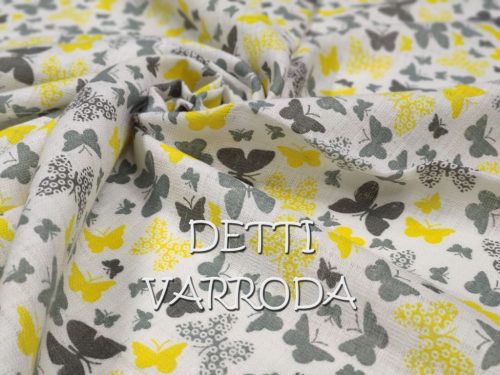 Pillangók - sárga szürke - Textilpelenka vagy Kifogó