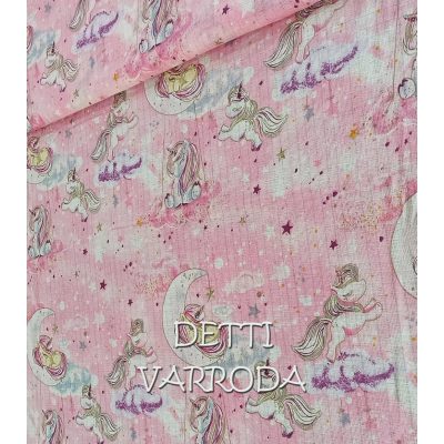 Unikornis - rózsaszín - Mintás textilpelenka