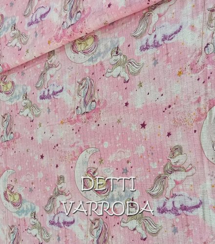 Unikornis - rózsaszín - Mintás textilpelenka