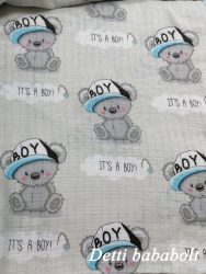 Boy maci - szürke - Textilpelenka 