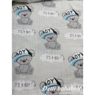 Boy maci - szürke - Textilpelenka 