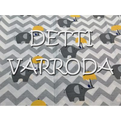   Elefánt sárga esernyővel - Ovis bélelt derékalj fektetőre