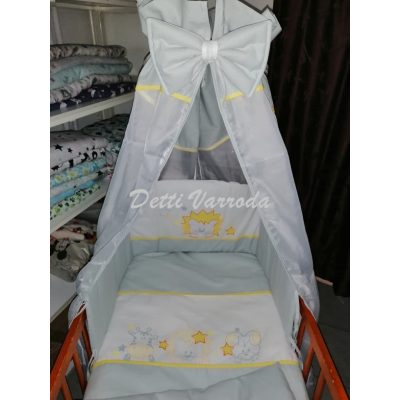 Szafari - Hímzett gyermekágynemű garnitúra 6 részes 