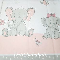 Elefántos - Rózsaszín/szürke pöttyös