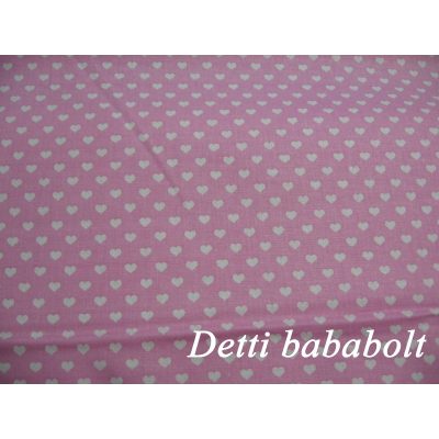 Szívecskés (Rózsaszín alapon fehér apró szívecskék)