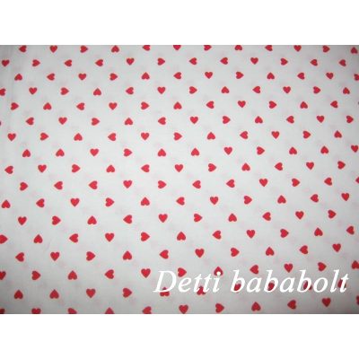 Szívecskés (Fehér alapon piros apró szívecskék)
