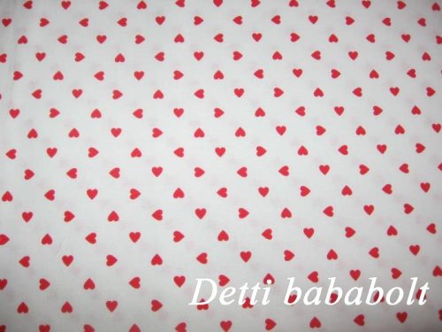 Szívecskés (Fehér alapon piros apró szívecskék)