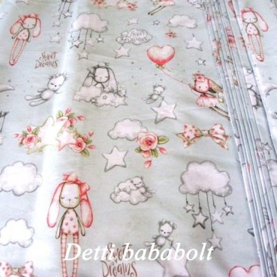 Álom nyuszik - rózsaszín alapon