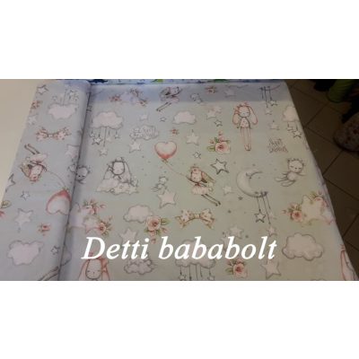 Álmodozó nyuszik - szürkés alapon 