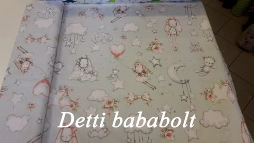 Álmodozó nyuszik - szürkés alapon 