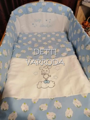 Barikás - Hímzett gyermekágynemű garnitúra 5 részes