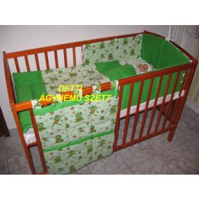 Babaágynemű garnitúrák 4 részes (párna, paplan, fejvédő, zsebes tároló)