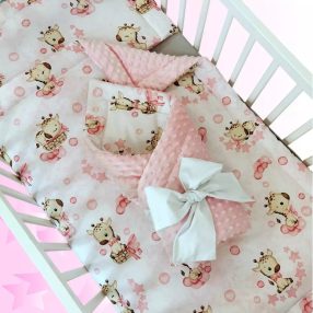 Minky babaágyneműk 3 részes (Paplan, párna és kókuszpólya)