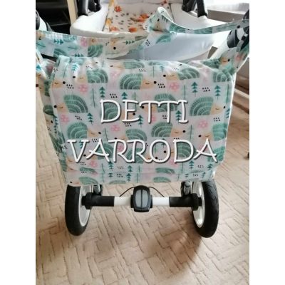 Sünis - türkiz - Textil táska babakocsira