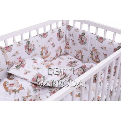   Nyuszik a csillagok között -  Babaágynemű garnitúrák 3 részes (Párna, paplan, fejvédő)