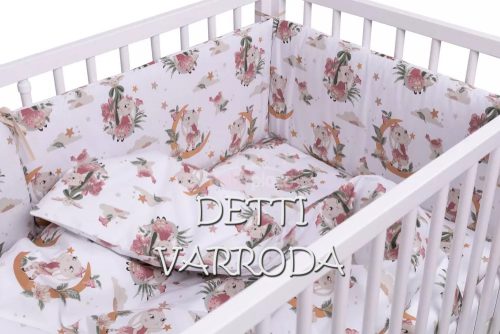 Nyuszik a csillagok között -  Babaágynemű garnitúrák 3 részes (Párna, paplan, fejvédő)