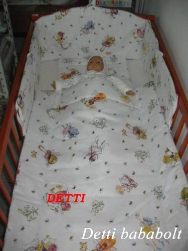 Tündérke - Babaágynemű garnitúrák 3 részes (Párna, paplan, fejvédő)