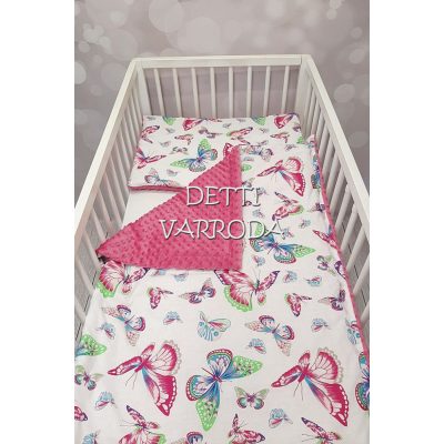   Pillangók - Minky babaágyneműk 2 részes (Paplan és párna)