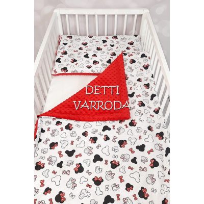   Egérfejek - Minky babaágyneműk 2 részes (Paplan és párna)