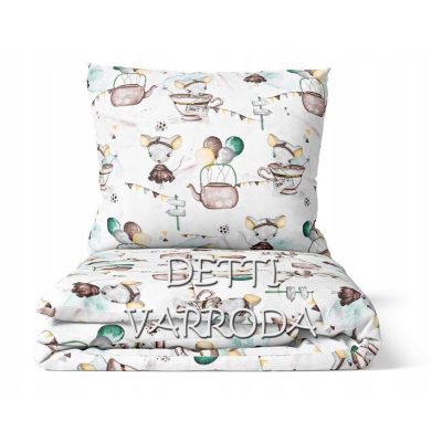   Egérke csészében - barna - Ovis ágyneműhuzat vagy Ovis ágynemű garnitúra