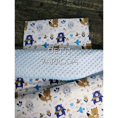   Maci sálban - Minky babaágyneműk 2 részes (Paplan és párna)