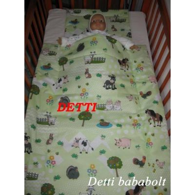 Állatfarm - Babaágynemű garnitúra 2 részes