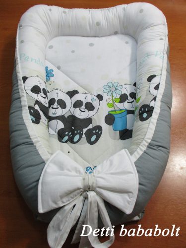 Panda macis (szürke alapon) - Babafészek