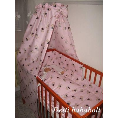 Maci szívecskével - Babaágynemű garnitúra 4 részes