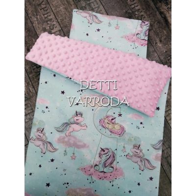   Unikornisok - Minky babaágyneműk 2 részes (Paplan és párna)