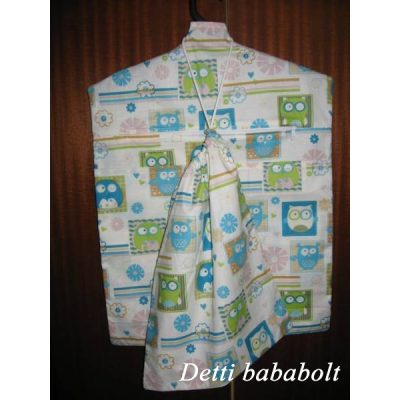   Bagoly kockában - Ovis vállfás zsák és tornazsák Ajándék vállfával