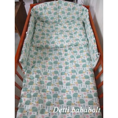 Sünis / türkiz - Gyermekágynemű garnitúrák 6 részes 